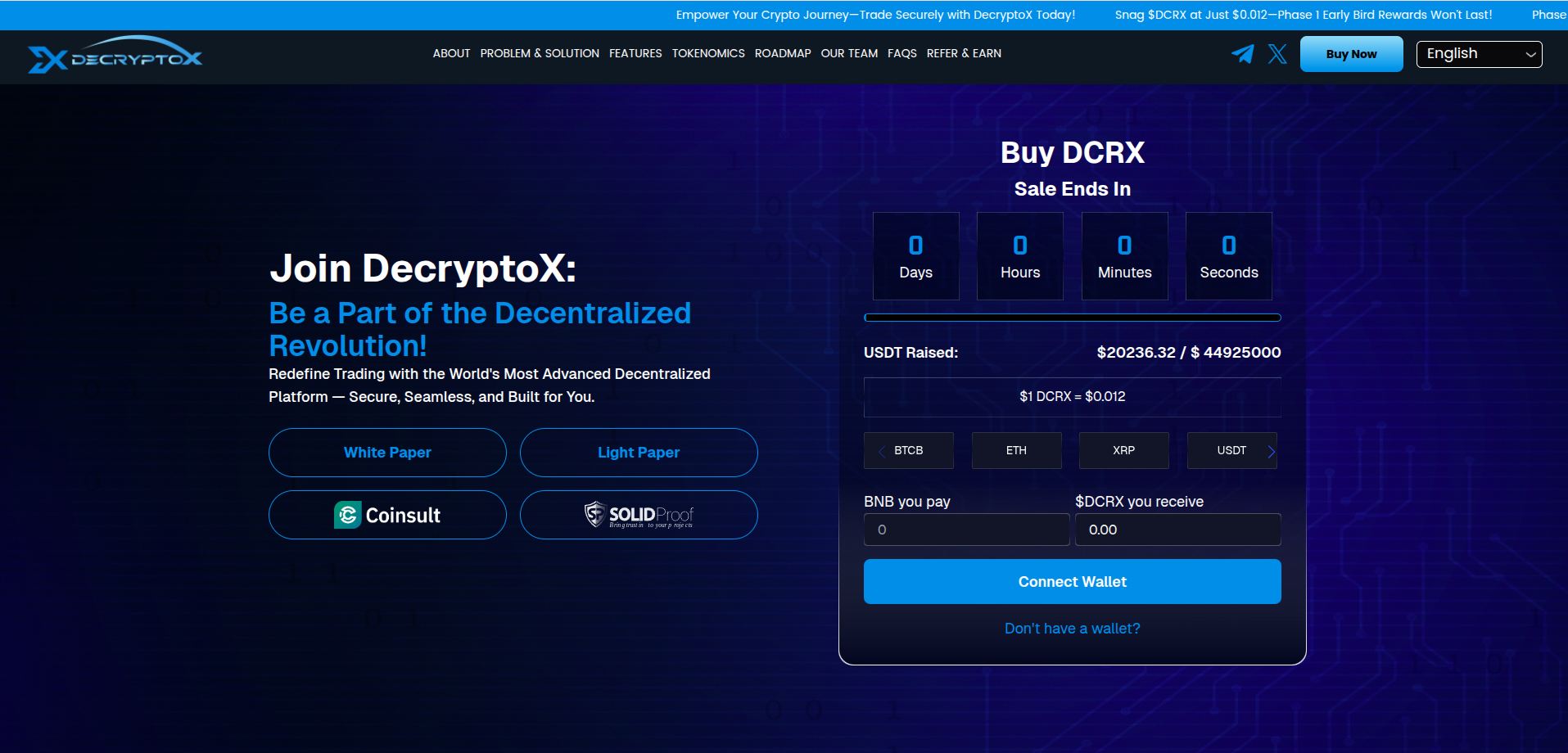 Decryptox Exchange