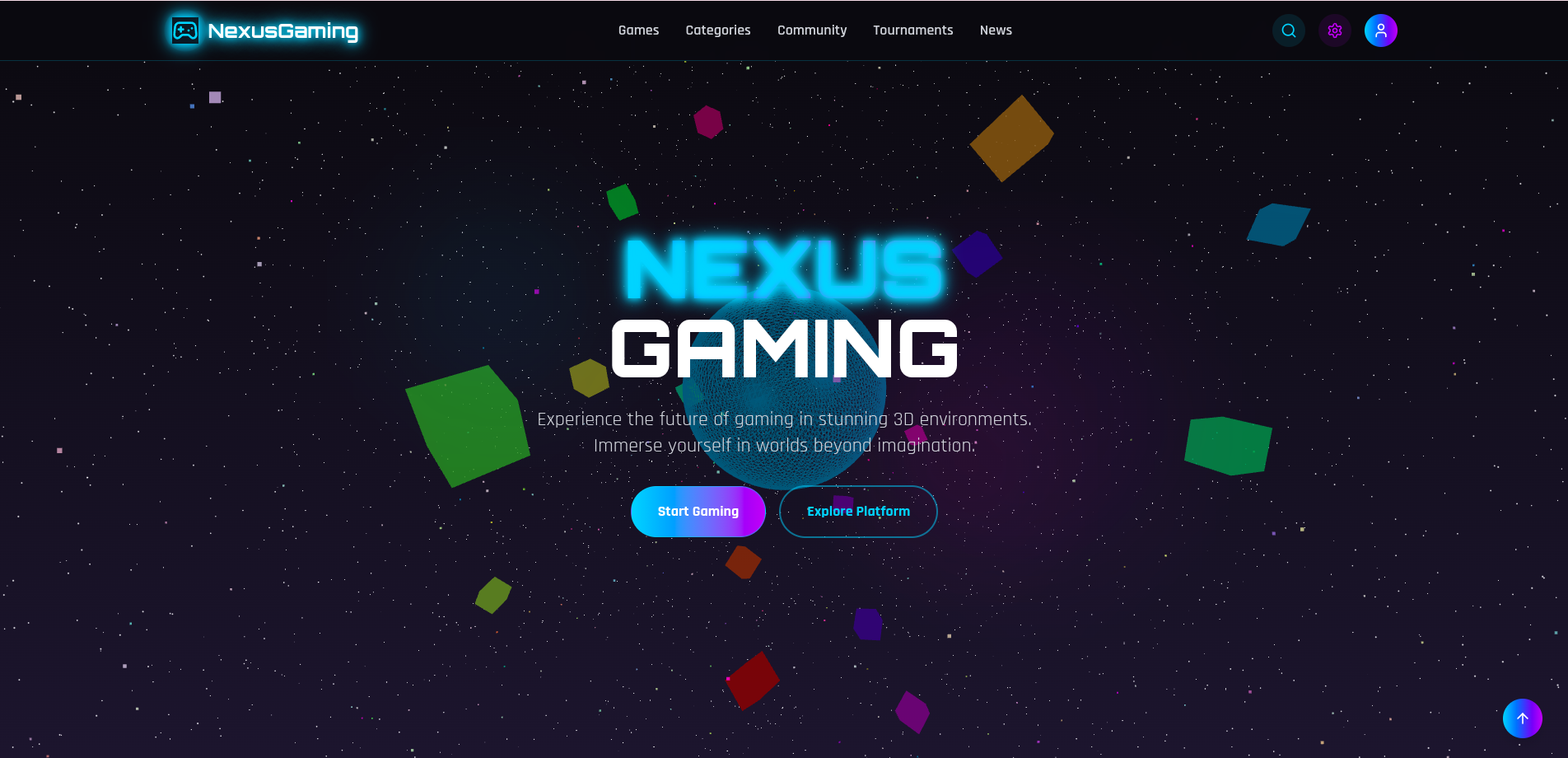 ThreeJS Gaming Marketplace